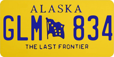 AK license plate GLM834