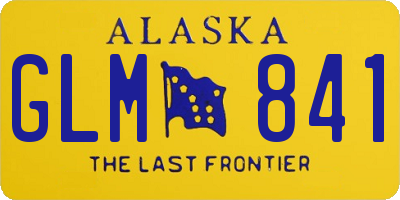 AK license plate GLM841