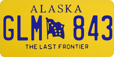 AK license plate GLM843