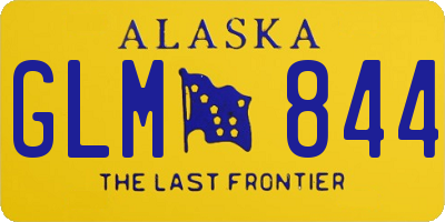 AK license plate GLM844