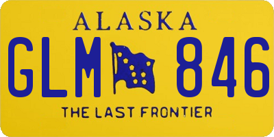 AK license plate GLM846