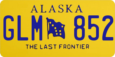AK license plate GLM852
