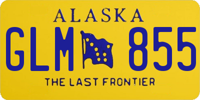 AK license plate GLM855