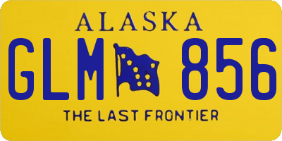 AK license plate GLM856