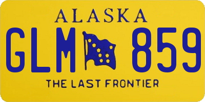 AK license plate GLM859