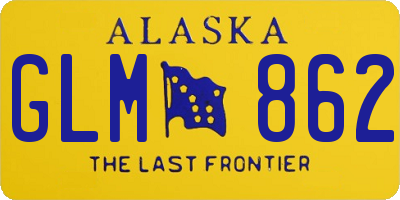 AK license plate GLM862