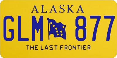 AK license plate GLM877