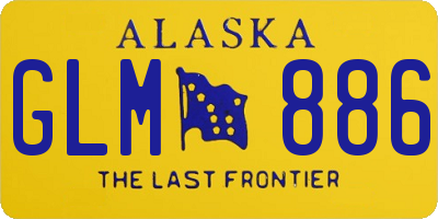 AK license plate GLM886