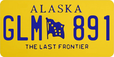 AK license plate GLM891