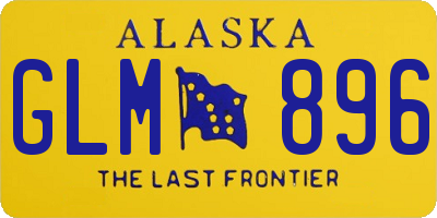 AK license plate GLM896