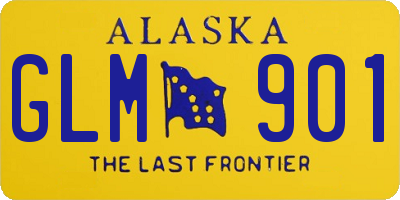 AK license plate GLM901