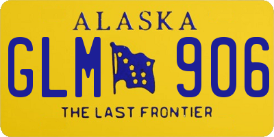 AK license plate GLM906