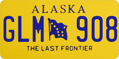 AK license plate GLM908