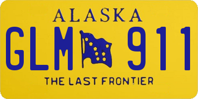AK license plate GLM911