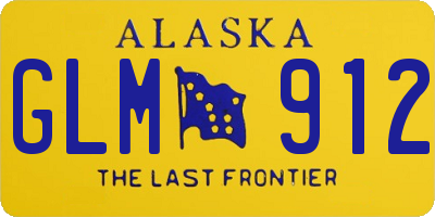AK license plate GLM912