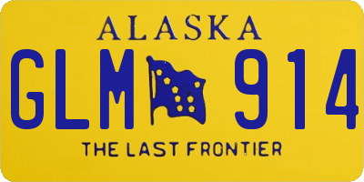 AK license plate GLM914