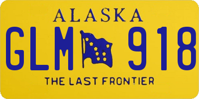 AK license plate GLM918