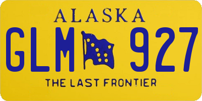 AK license plate GLM927