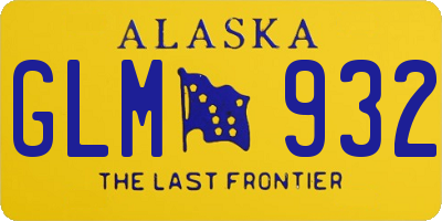 AK license plate GLM932