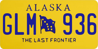 AK license plate GLM936
