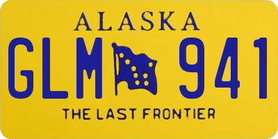 AK license plate GLM941