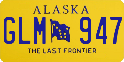 AK license plate GLM947