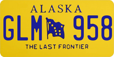 AK license plate GLM958