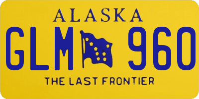 AK license plate GLM960