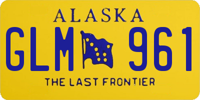 AK license plate GLM961