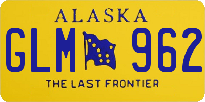 AK license plate GLM962
