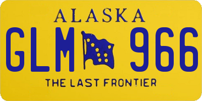 AK license plate GLM966