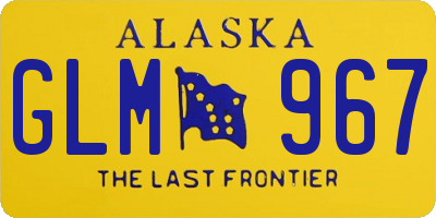 AK license plate GLM967