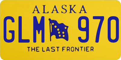 AK license plate GLM970