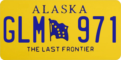 AK license plate GLM971