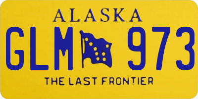 AK license plate GLM973