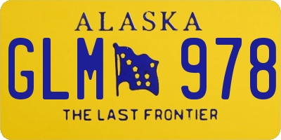 AK license plate GLM978