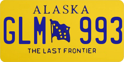 AK license plate GLM993
