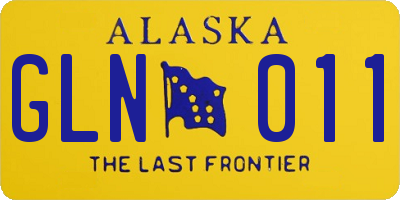 AK license plate GLN011
