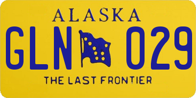 AK license plate GLN029