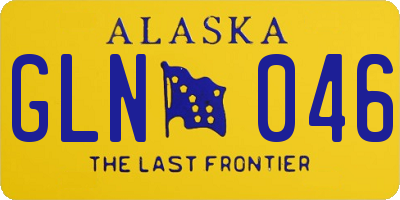 AK license plate GLN046