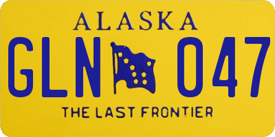 AK license plate GLN047