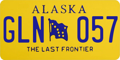 AK license plate GLN057