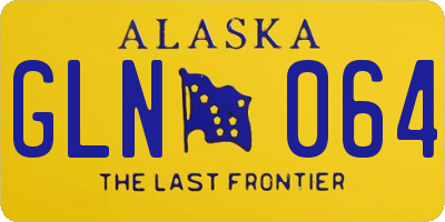 AK license plate GLN064