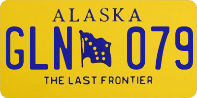 AK license plate GLN079