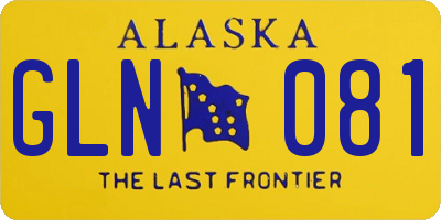 AK license plate GLN081