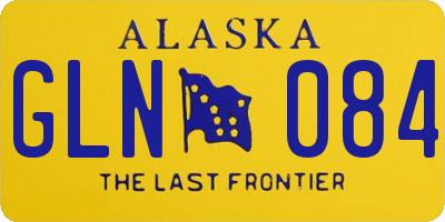 AK license plate GLN084