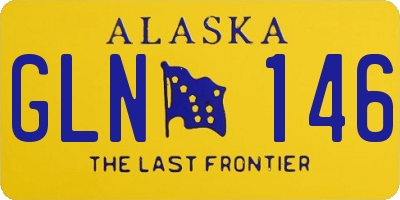 AK license plate GLN146