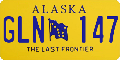 AK license plate GLN147