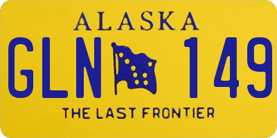 AK license plate GLN149