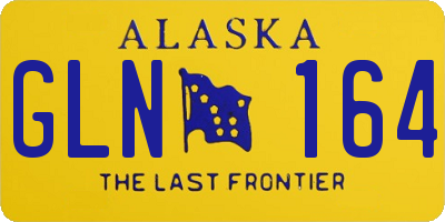AK license plate GLN164
